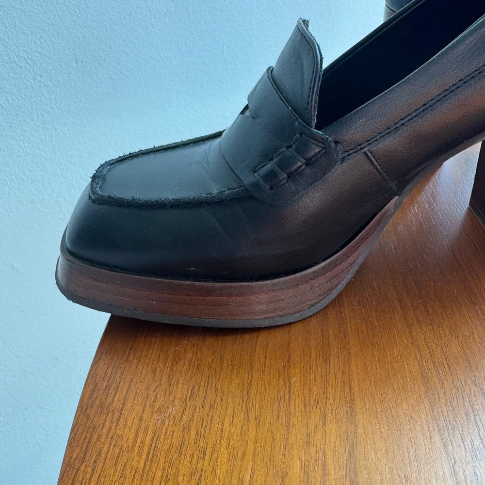 ALOHAS Black Platform Loafers - Picture 4 of 4